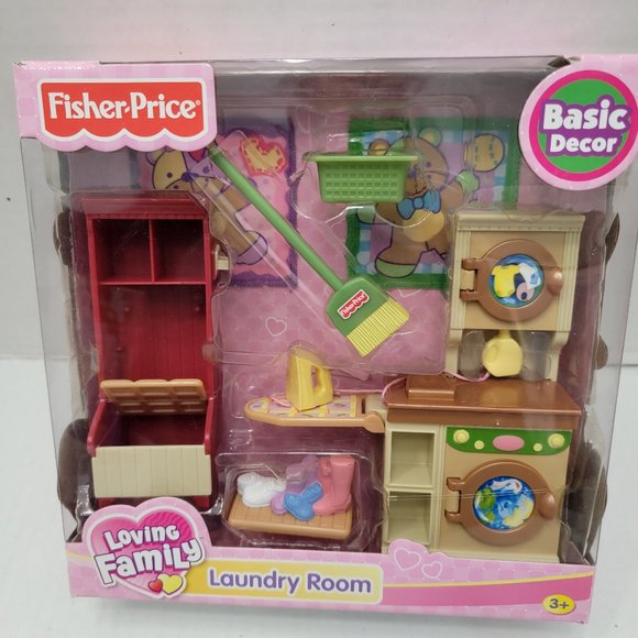 New Fisher Price Loving Family Dollhouse Laundry Room Furniture Washer Dryer +++ - Picture 8 of 11